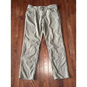 Duck Head Brown Pants 34x30 1865 Five Pocket Canvas Stretch